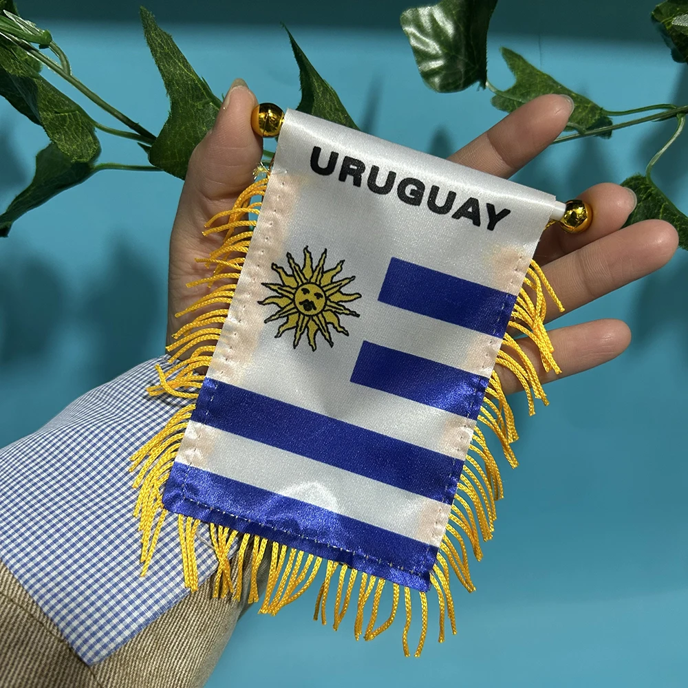 Bandera de coche SKY FLAG Uruguay colgante impresa en poliéster - imagen 2