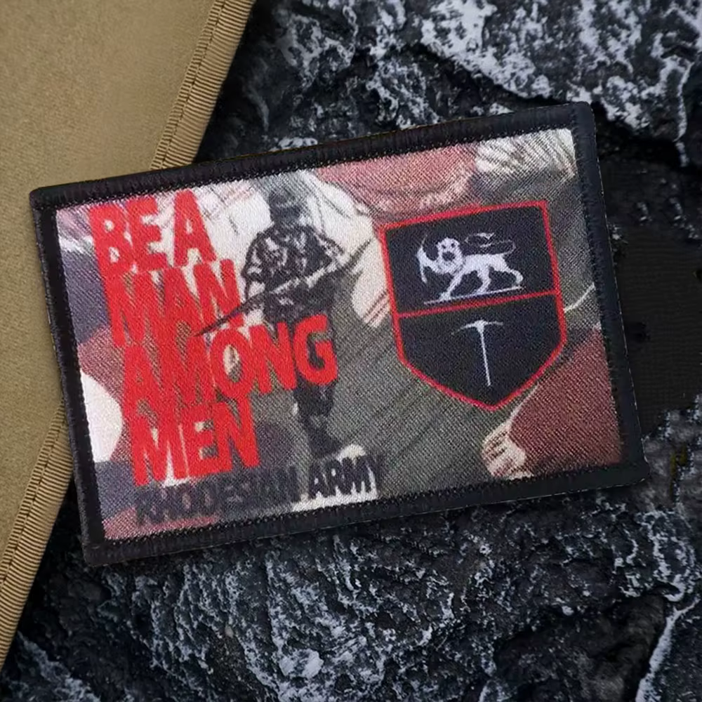 Parche táctico Rhodesian velcro – Be A Man Among Men - imagen 4