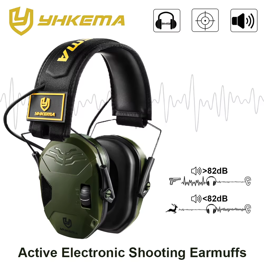 Orejeras electrónicas tácticas para tiro y caza con captación sonido