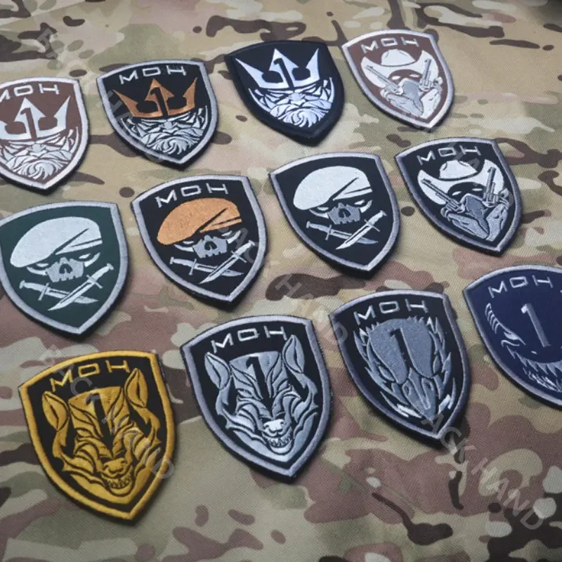 Parches militares MEDAL OF HONOR MOH, parche bordado táctico, insignias del ejército de la Fuerza Especial Airsoft SWAT para chaleco, chaquetas, ropa - imagen 5