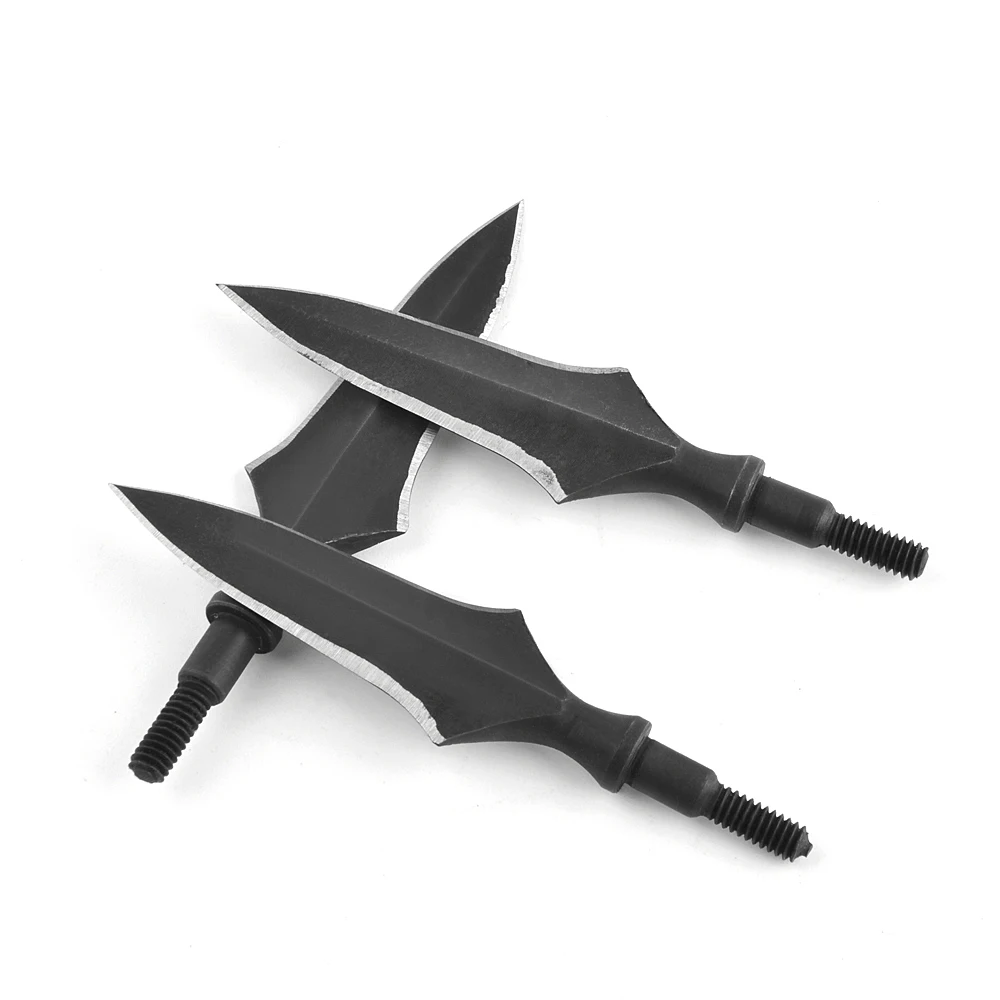 12 Uds. Puntas anchas de acero para tiro con arco, puntas de flecha para caza, punta de objetivo, arco y flecha, accesorios de tiro de caza - imagen 4