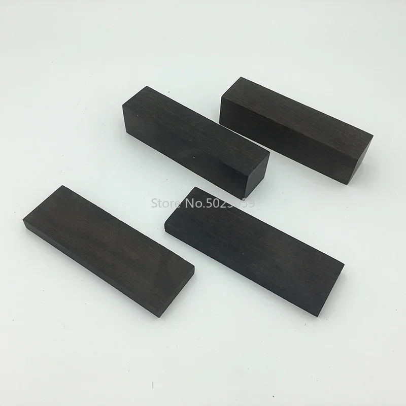 Madera de ébano de África Oriental, Material para hacer mango de cuchillo DIY, suministros de materia prima artesanal de madera negra de varios tamaños, 1 unidad - imagen 2