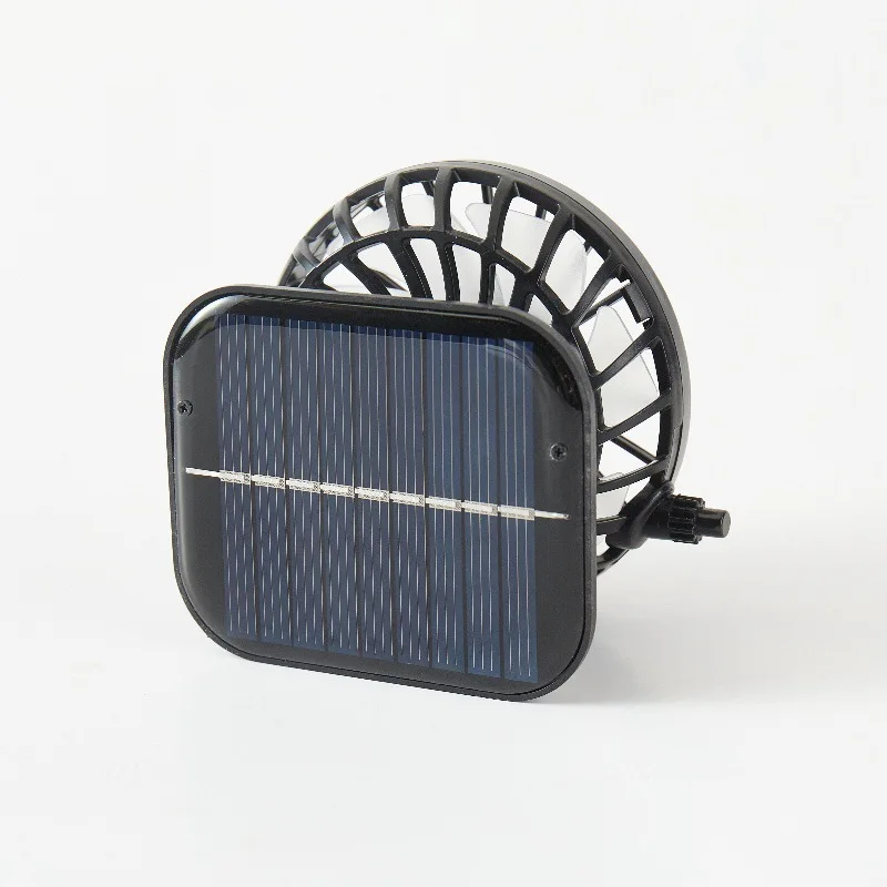 Gorra solar recargable USB con doble ventilador – Ala ancha exterior - imagen 3