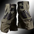 Army green shorts