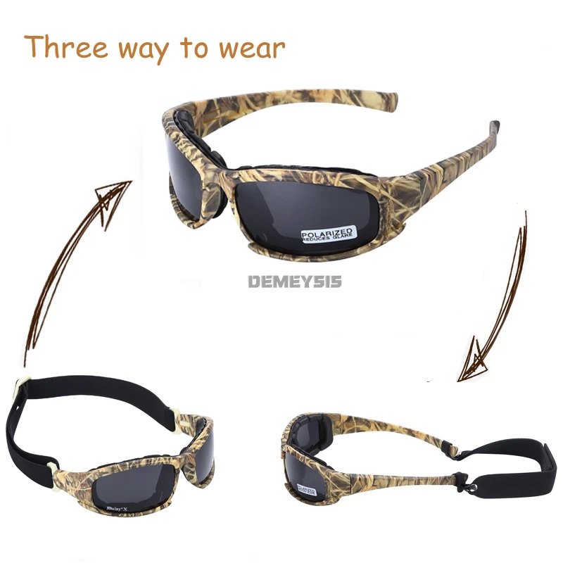 Gafas tácticas Polaized a prueba de viento para deportes al aire libre, senderismo, caza, Airsoft, Paintball, tiro, gafas de protección CS - imagen 4