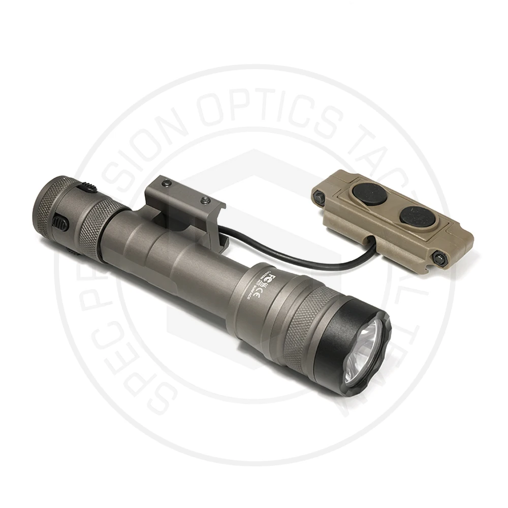 Luz de explorador de caza de Metal, 1300 lúmenes, REIN 1,0, foco de linterna, interruptor de doble función compatible con riel de 20MM - imagen 3