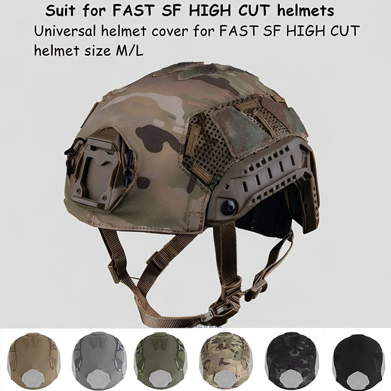 ​ Cubierta protectora para casco táctico mejorado, accesorios transpirables para casco de Paintball para actividades de tiro al aire libre Airsoft