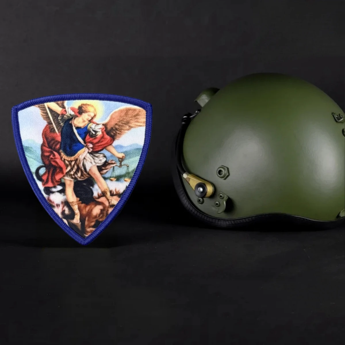 Parche táctico de moral impreso de Saint Michael, parches de gancho y bucle de Chevron para ropa, brazalete del ejército militar, pegatina para mochila - imagen 5