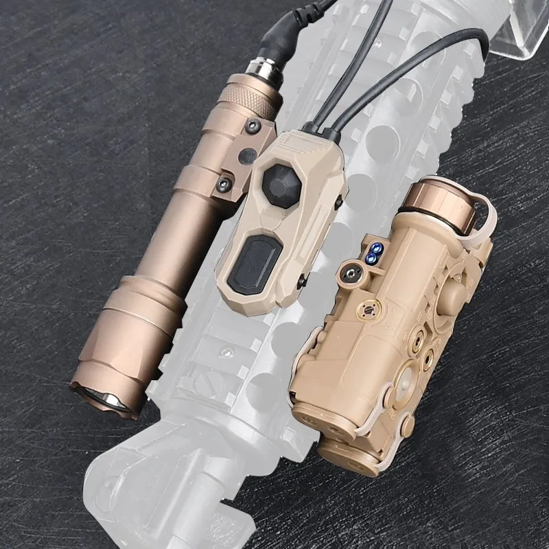 WADSN-linterna NGAL Airsoft L3, punto rojo y verde, iluminación IR, lámpara de explorador Surfire M600, interruptor UNAxon, foco SF M600U - imagen 5