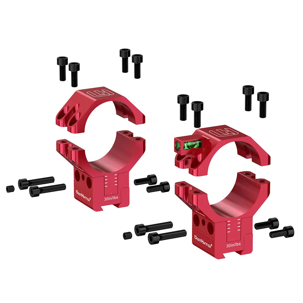 WestHunter Optics MOA y soportes de cola de milano ajustables en altura, diámetro de 30MM o 34MM, anillos de alcance de elevación ajustables, aptos para riel de 11mm - imagen 4