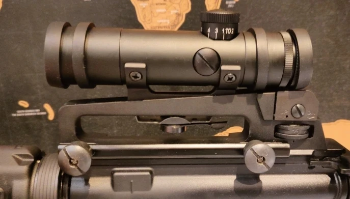 Mira telescópica para Rifle táctica HD 4X20, mira telescópica para Rifle M4 M16 con torreta BDC, retícula Mil-Dot, estilo Retro clásico - imagen 4