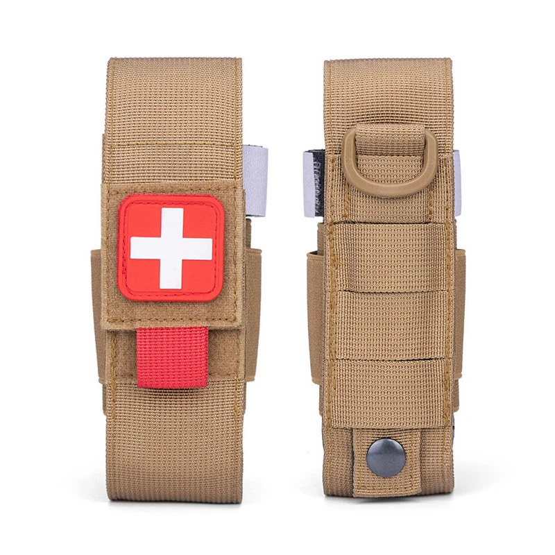 Juego de tijeras para exteriores, bolsa protectora de almacenamiento de torniquete Molle, Kit de supervivencia de rescate, supervivencia para senderismo y acampada - imagen 3