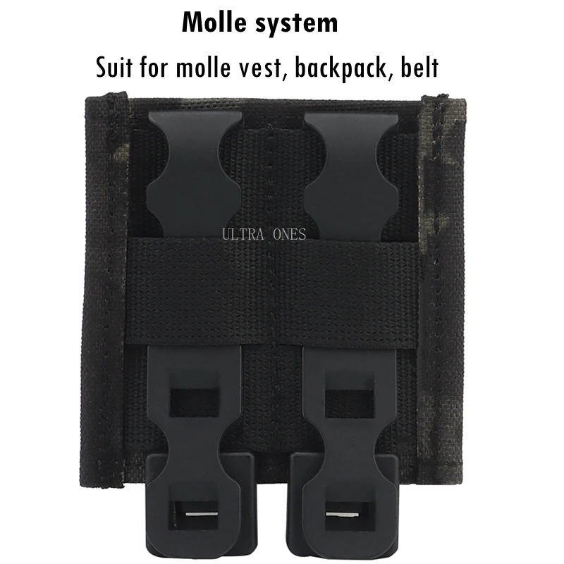 Bolsas tácticas para revistas, estuche Molle 5,56 Mag para entrenamiento de combate al aire libre, Airsoft, portador único Mag - imagen 4