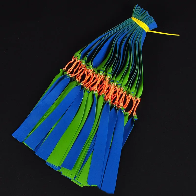 Banda de goma plana para disparar peces con tirachinas, dardos, caza al aire libre, elasticidad, varios colores - imagen 3
