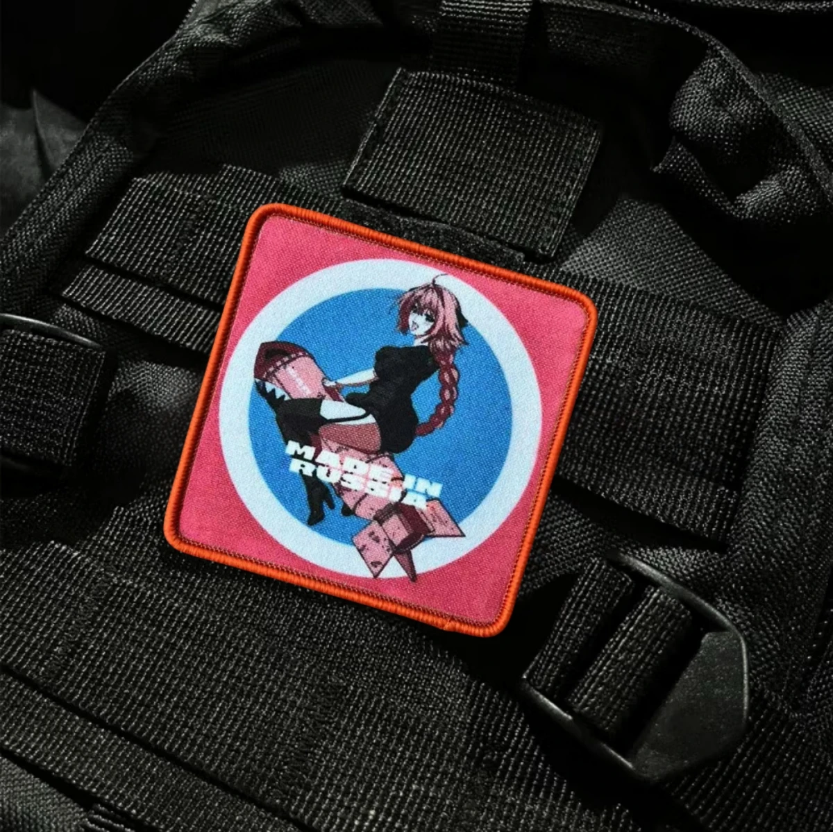 Parche táctico con emblema "hecho en Rusia", insignia de moral de chica Torpedo Bomb, pegatina para mochila, parches impresos con gancho para ropa - imagen 4
