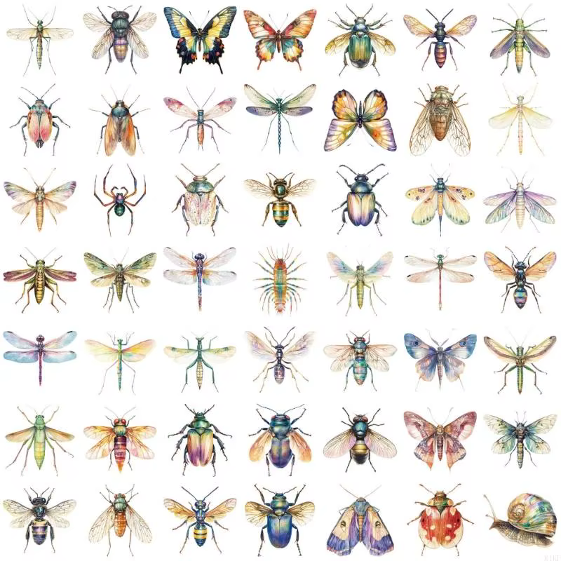 Pack pegatinas graffiti acuarela insecto para equipaje - imagen 2