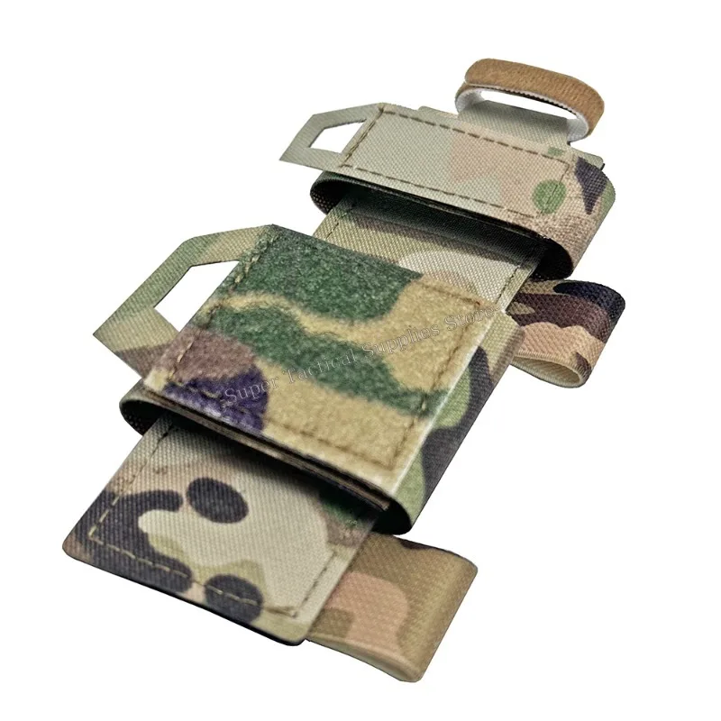 Bolsa de torniquete táctico, bolsa de cizalla para traumatismos, soporte de tijera, equipo Molle Airsoft, chaleco de caza, palo mágico, tapón de sangre - imagen 4