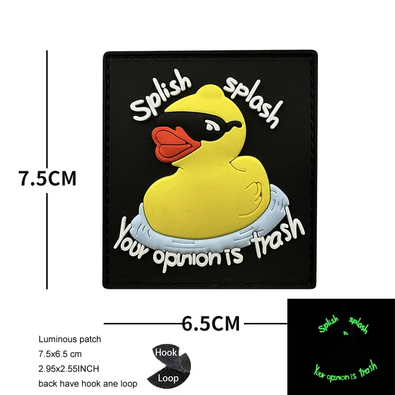 Nuevo diseño de bolsa táctica para perros con visión nocturna, accesorios con cuchillo, insignia de moral de ganso, parches de mochila de plástico suave de PVC 3D - imagen 5