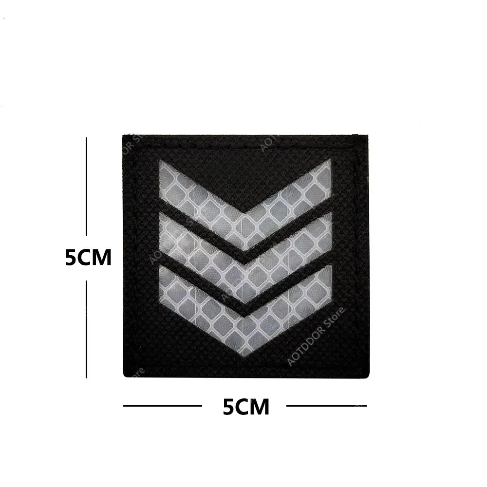 Parches reflectantes infrarrojos con bandera bordada del Reino Unido, uniforme con apliques, brazalete de hombro, parche MP MED para gorra de ropa - imagen 5