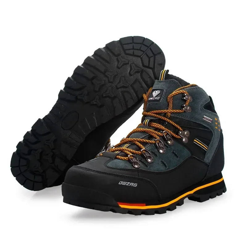 Botines al aire libre para hombre, zapatillas de escalada de montaña, zapatos deportivos impermeables para hombre, botas de nieve informales de moda, zapatos de senderismo - imagen 3