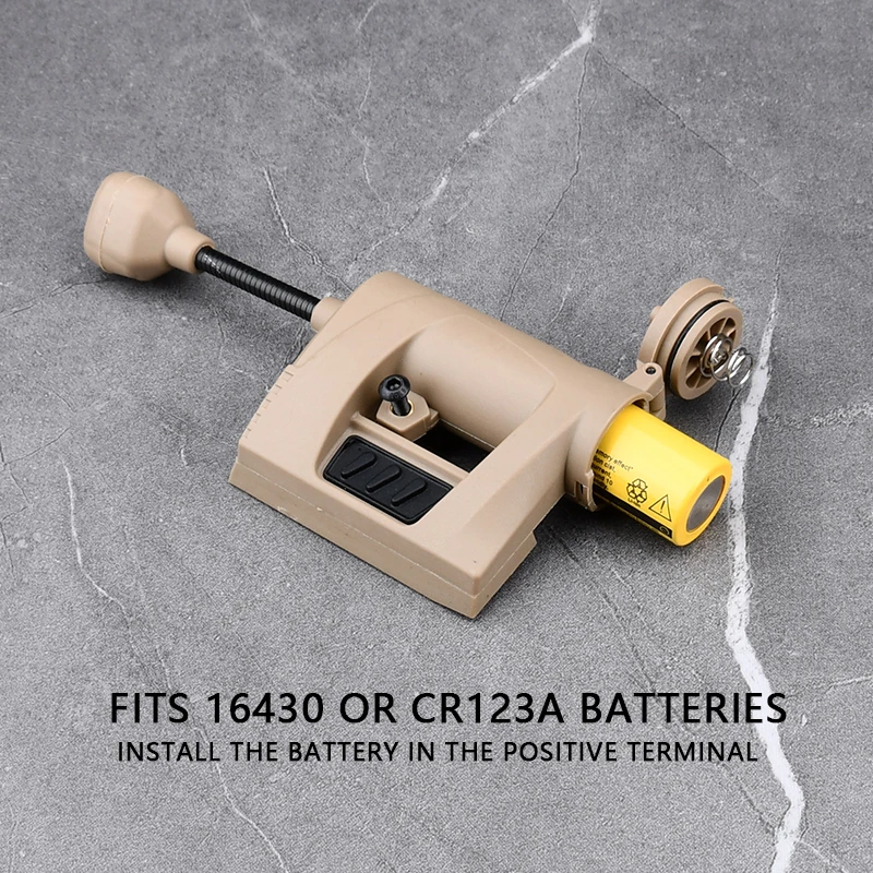 Pistola de aire táctica para caza de pista rápida, luz láser para casco, riel Picatinny de 20MM, modelo mplls4 - imagen 5