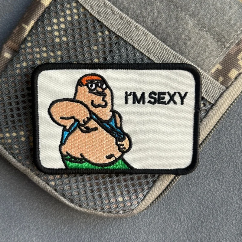 Parche de moral bordado I'm Sexy con velcro para equipamiento táctico - imagen 5