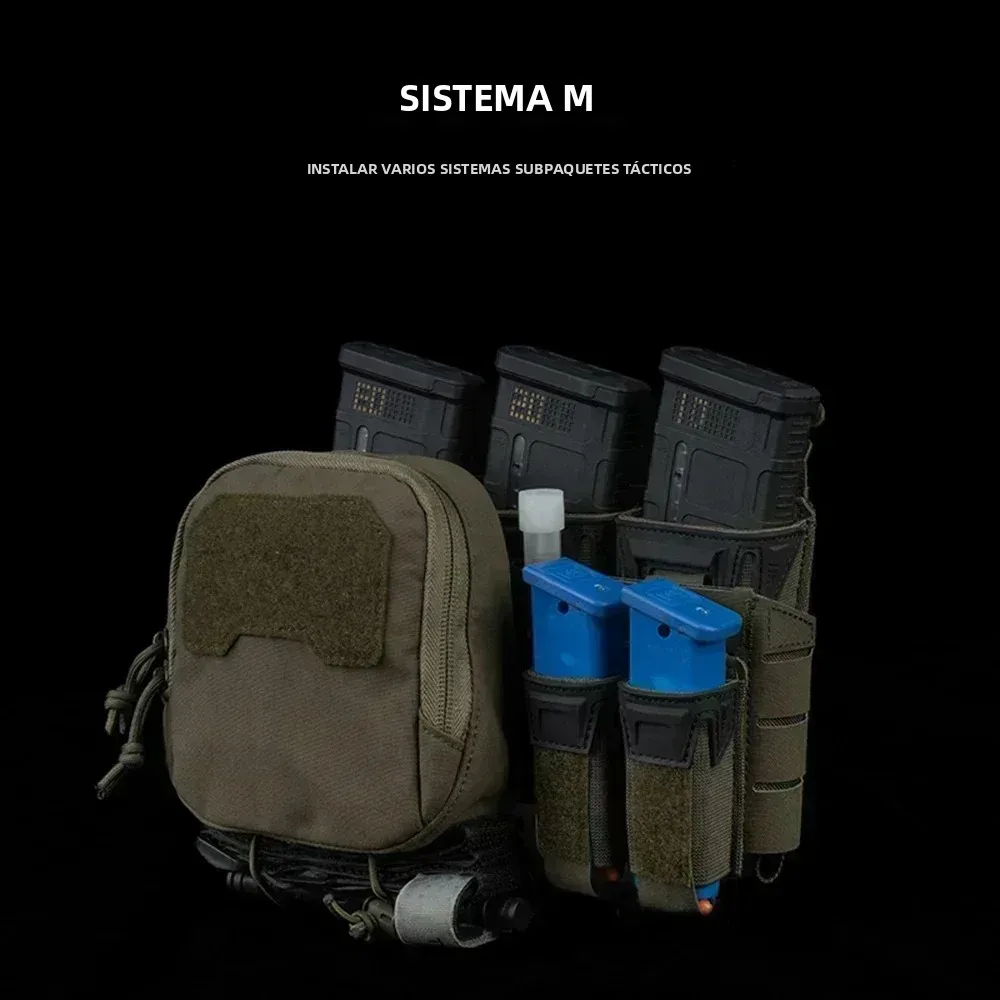 Adaptador MOLLE de segunda capa para cartel táctico, bolsa Triple Mag para Pincer, equipo de expansión, accesorios portadores de placa Airsoft para caza - imagen 5