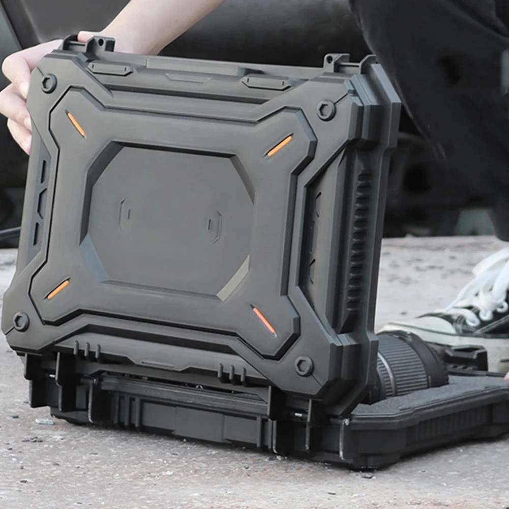 Equipo de precisión táctico Estuche para cámara Estuche de transporte de seguridad impermeable a prueba de polvo con espuma acolchada para deportes de acampada al aire libre - imagen 3