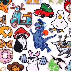 Parche bordado termoadhesivo conejo dinosaurio – Infantil