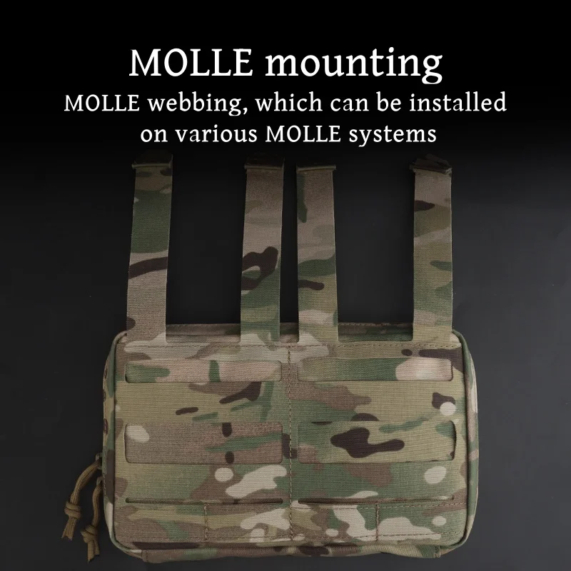 MOLLE-bolsa Universal Lateral mediana, bolso de utilidad GP, portador de placa, chaleco de almacenamiento frontal, EDC - imagen 4