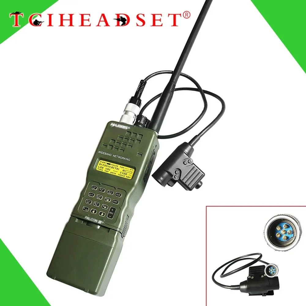 PTT táctico de 6 pines U94 PTT AN/PRC 152 152A walkie-talkie conector DIY U-283/U enchufe de 6 pines a adaptador de enchufe KenHarris Dummy - imagen 3