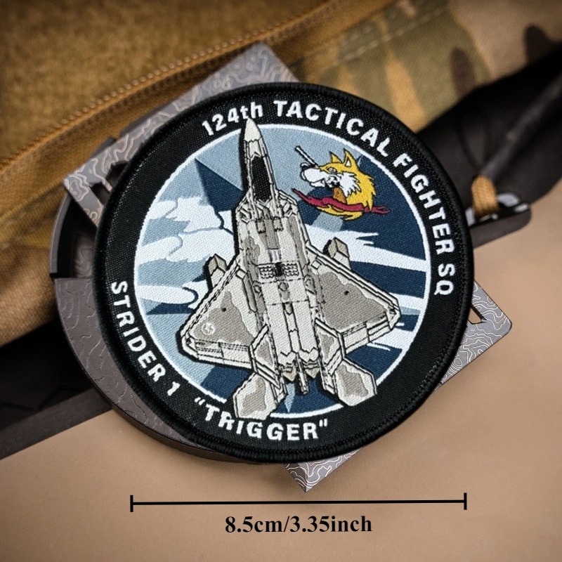 Parche de tela circundante para juego de combate Ace, insignia de moral para ropa, parche militar táctico con gancho, pegatinas para mochila - imagen 4