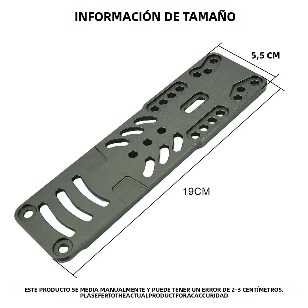 Adaptador de funda Modular de Metal táctico RHP 2,0, ajuste de posición multiagujero, plataforma QLS, accesorios Airsoft de combate y caza - imagen 3