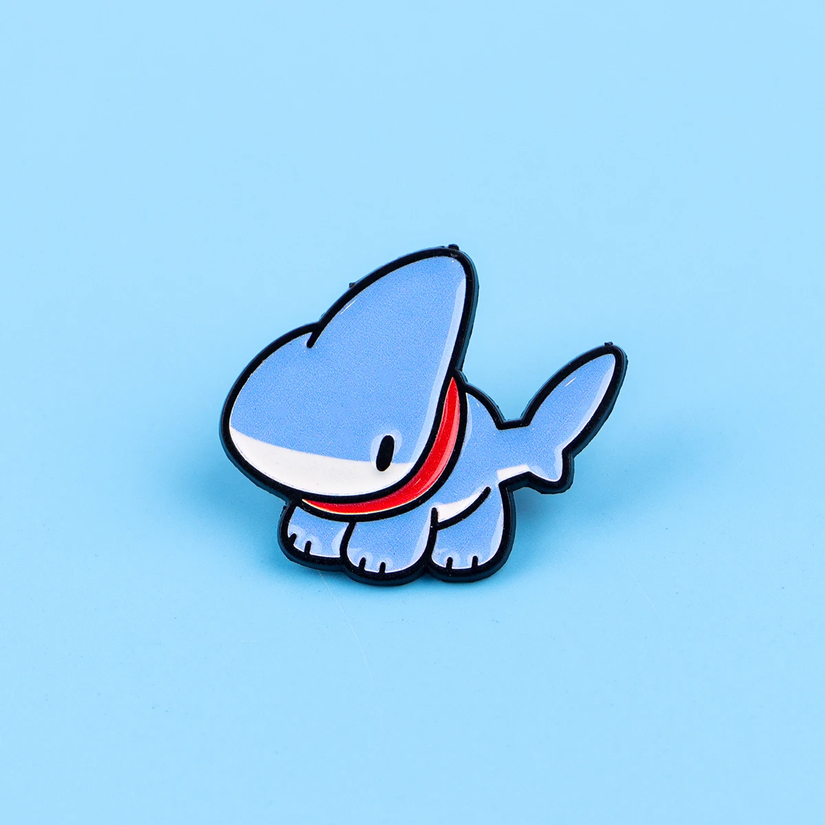 Pin esmaltado de tiburón bonito para solapa, broches de dibujos animados para mujer, decoración de ropa, alfileres de Metal, mochila, sombrero, insignia, accesorios - imagen 2