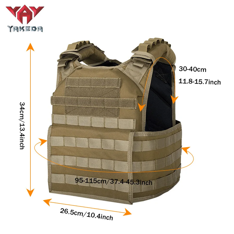 Chaleco de entrenamiento protector multifuncional YAKEDA MOLLE CS chaleco de entrenamiento de camuflaje al aire libre - imagen 4
