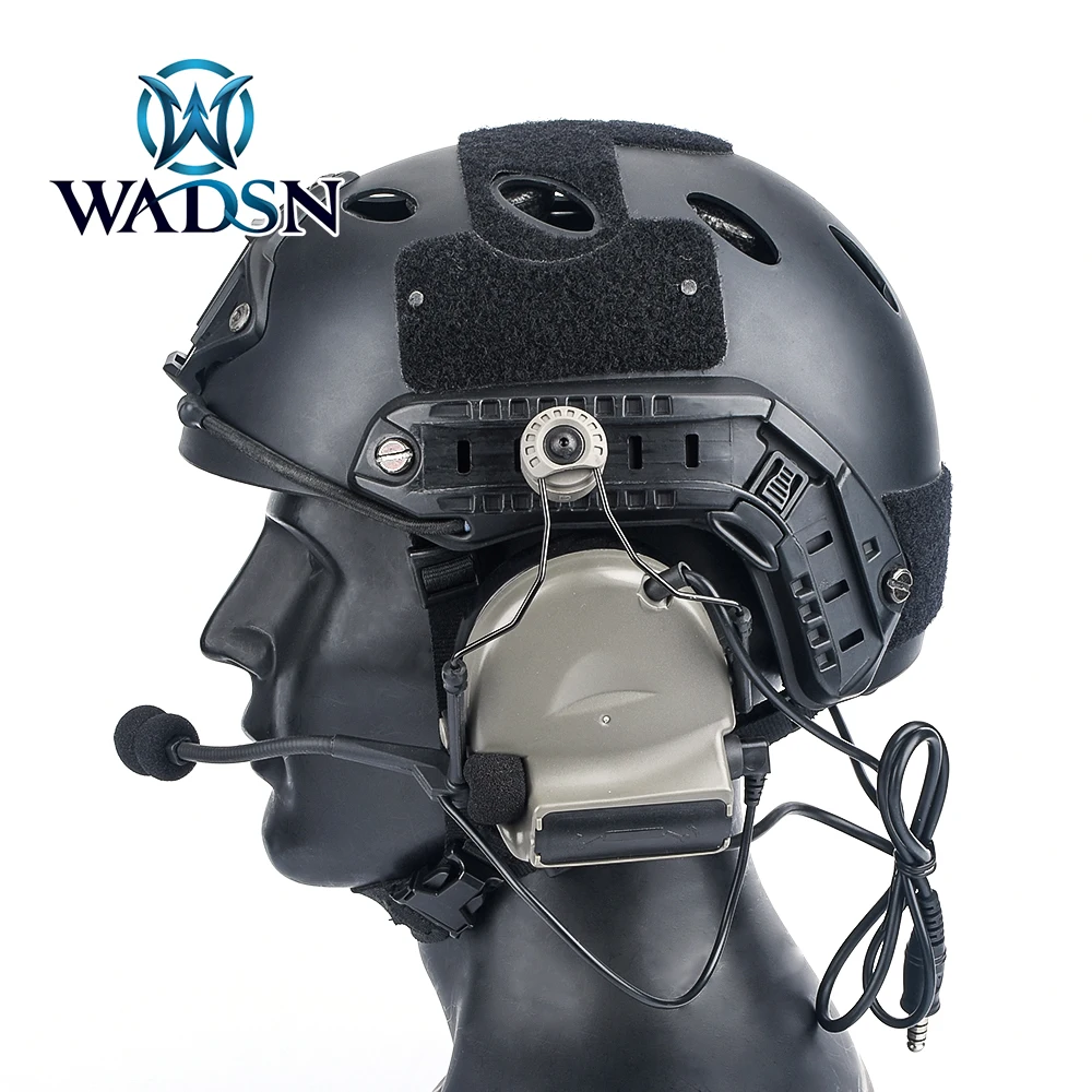 WADSN casco táctico C2 auriculares sin recoger función de reducción de ruido auriculares Airsoft Comta II ARC Softair auriculares de tiro - imagen 5