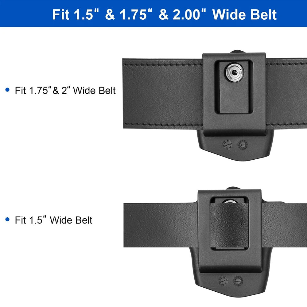 Funda para esposas, funda para esposas con bisagras, cadena para esposas, soporte para grilletes, soporte para esposas para cinturón de servicio de 2,0 pulgadas - imagen 5