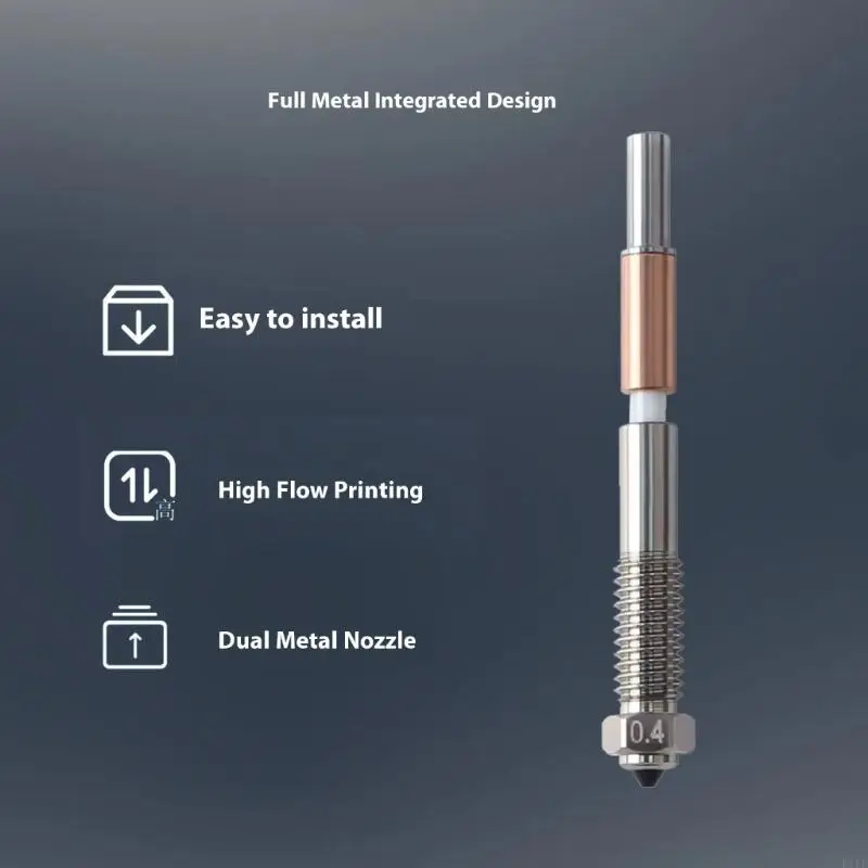 Boquilla aleación para impresora con diseño obstrucción y resistencia desgaste hasta 300 ℃ K1KF