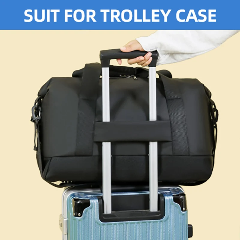 Bolsa de gimnasio de viaje, equipaje corto para acampar, bolsas de Fitness portátiles, bandolera de hombro, bolso de pecho, bolsos de lona, bolsa de fin de semana - imagen 4