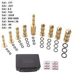 Boresight láser rojo para calibres comunes .22LR, 9mm, .223, .308