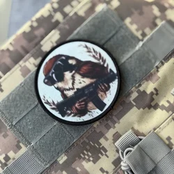 Parche táctico de insignia de moral de gorrión, decoración de mochila militar Airsoft, pegatina personalizada, parches de gancho y bucle impresos para ropa