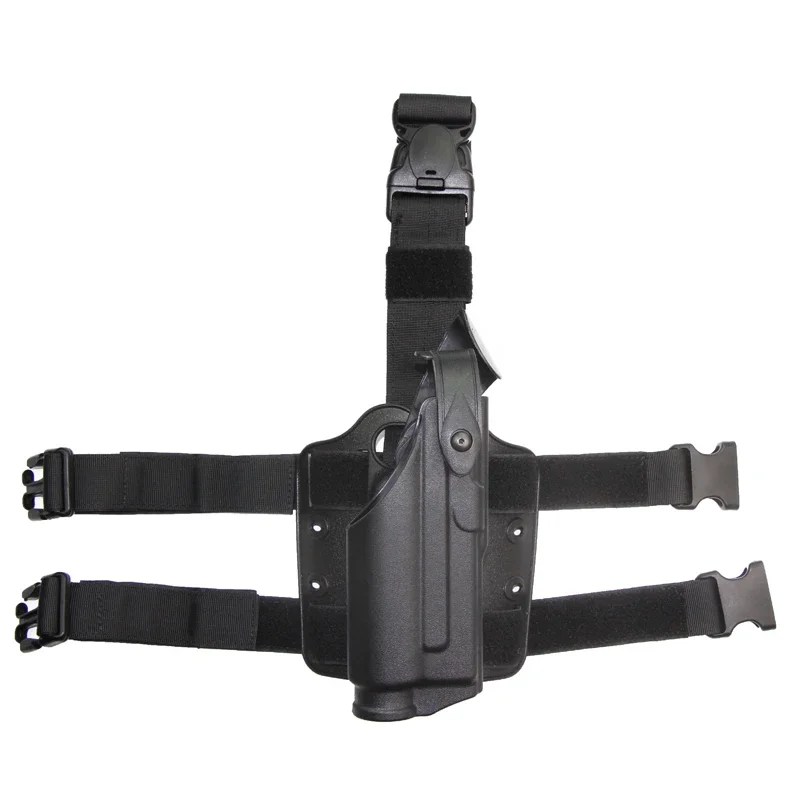 Funda para muslo con rodamiento para linterna G17, funda táctica ajustable para pierna, funda para pierna caída para caza al aire libre, funda para luz X200 - imagen 2