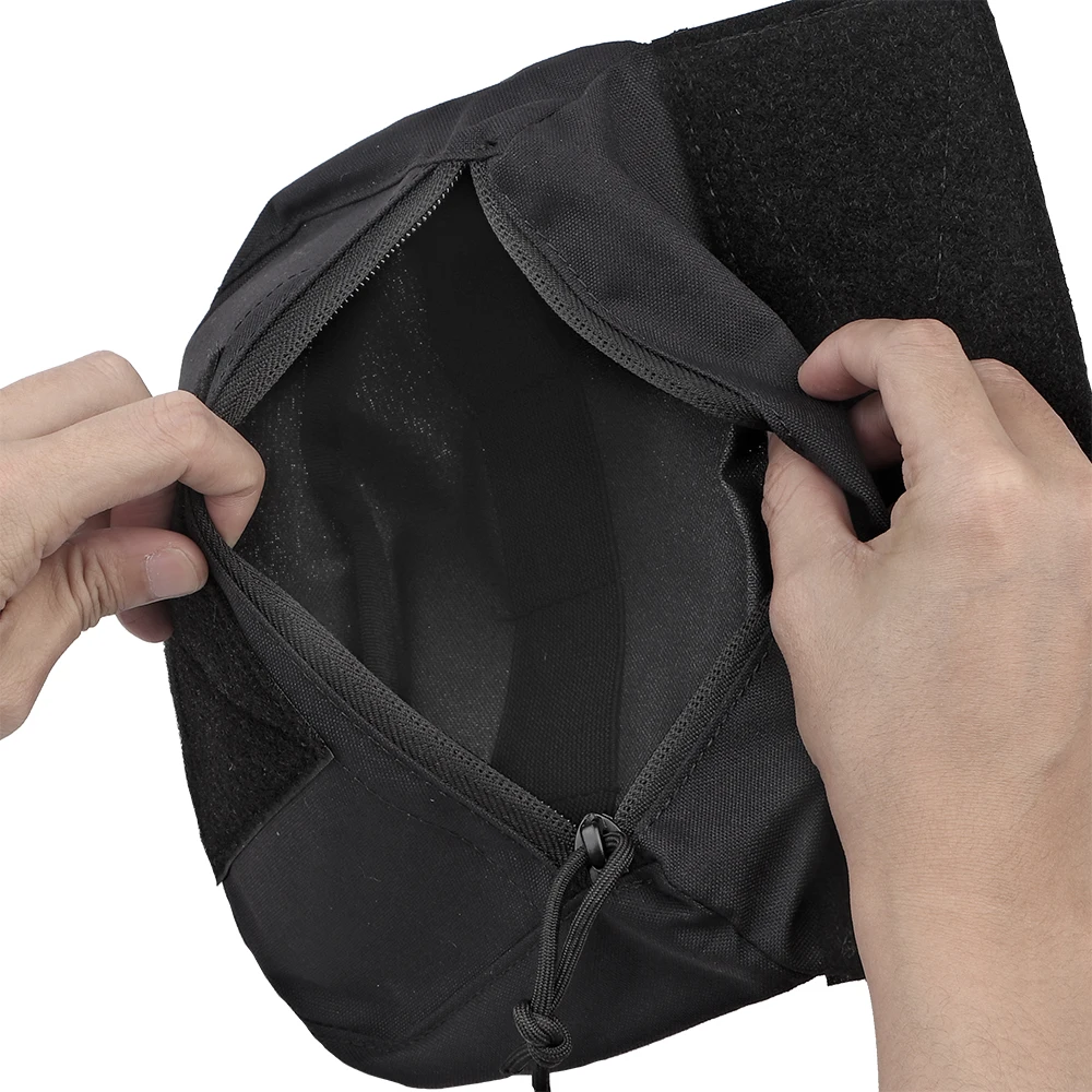 Bolsa de descarga táctica, Mini bolsa de herramientas Molle, riñonera con Kit de transporte de gancho y bucle para chaleco de combate Airsoft, aparejo de pecho - imagen 4