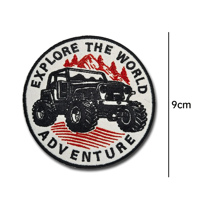 Parches bordados para motocicleta y vehículo todoterreno al aire libre, brazalete, parche de tela, gancho de tela, mochila, aplique de insignia táctica - imagen 5