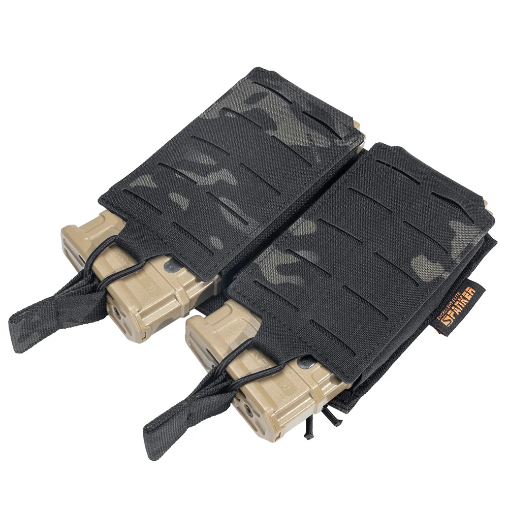 Bolsa táctica Molle, bolsa doble para revistas, bolsas magnéticas de doble capa, soporte Universal para cartuchos para M4 M14 M16 AK AR - imagen 5
