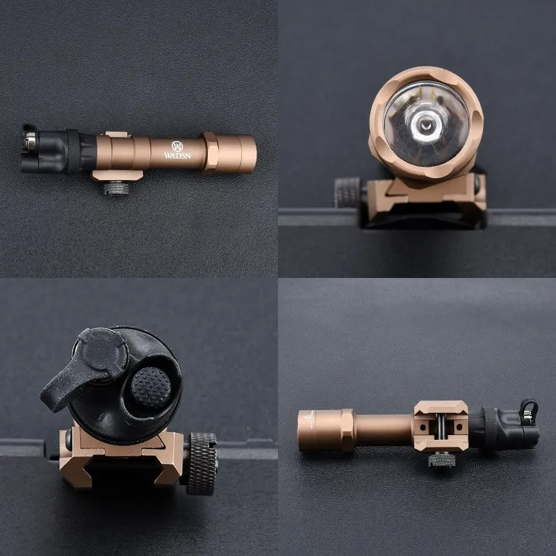 Linterna táctica Wadsn M600B IR, luz Led M600, linterna Airsoft, antorcha de caza, armas metálicas, luz, ajuste momentáneo, 20mm, riel Picatinny - imagen 4