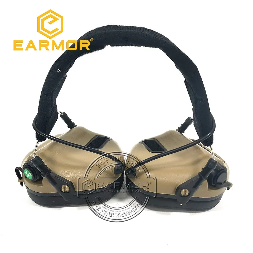 EARMOR M31 auriculares tácticos electrónicos con cancelación de ruido, Kit de adaptador de riel de arco para disparar orejeras PARA RIELES DE CASCO rápidos - imagen 3