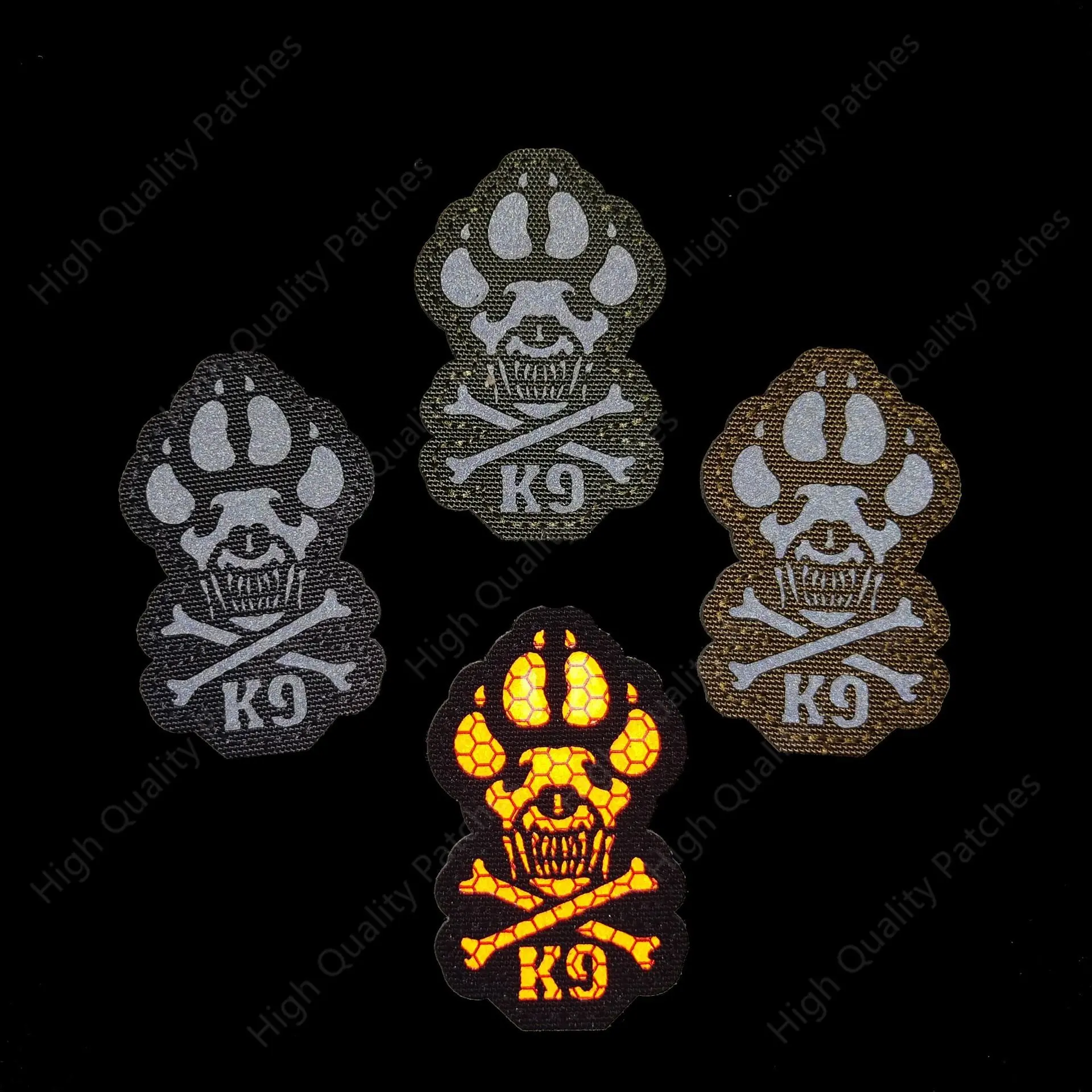 Pegatina mágica que brilla en la oscuridad, insignia reflectante para perros, parches infrarrojos, parche militar táctico - imagen 3