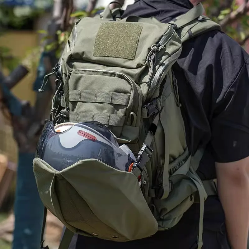 Bolsa de expansión para casco al aire libre, bolsa varios con hebilla magnética, accesorio multifuncional y práctico, bolsillo resistente al desgaste - imagen 2