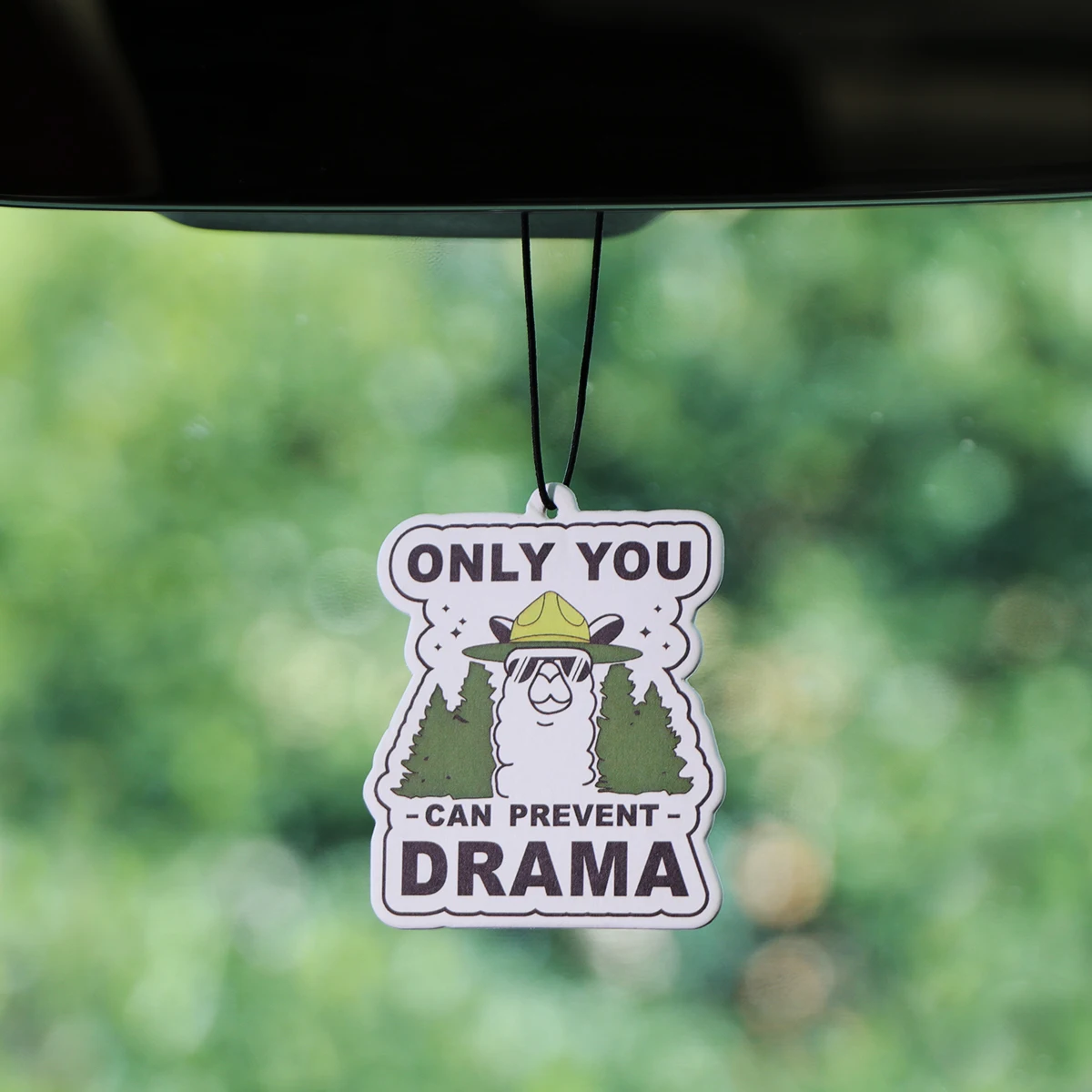 Tabletas de aromaterapia para coche de Alpaca, colgante de fragancia Interior para coche, citas divertidas, ambientador, decoración colgante para espejo retrovisor